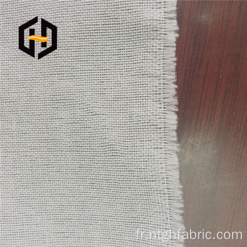 Tissu de support en polyester à mailles ignifuges pour papier peint